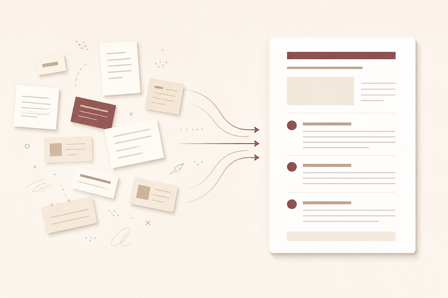 A clean, structured document
